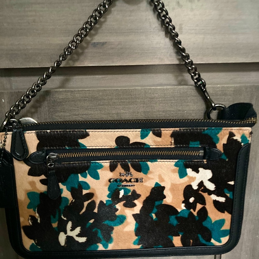 Coach 💯 mohair chain purse NWOT orig. box